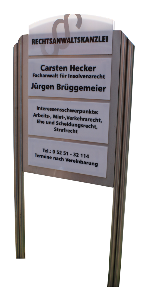 Verzieren den Hofeingang und informieren Ihre Mitmenschen. Wir fertigen jeden technisch umsetzbaren Aufsteller ganz nach Ihren Vorstellungen.